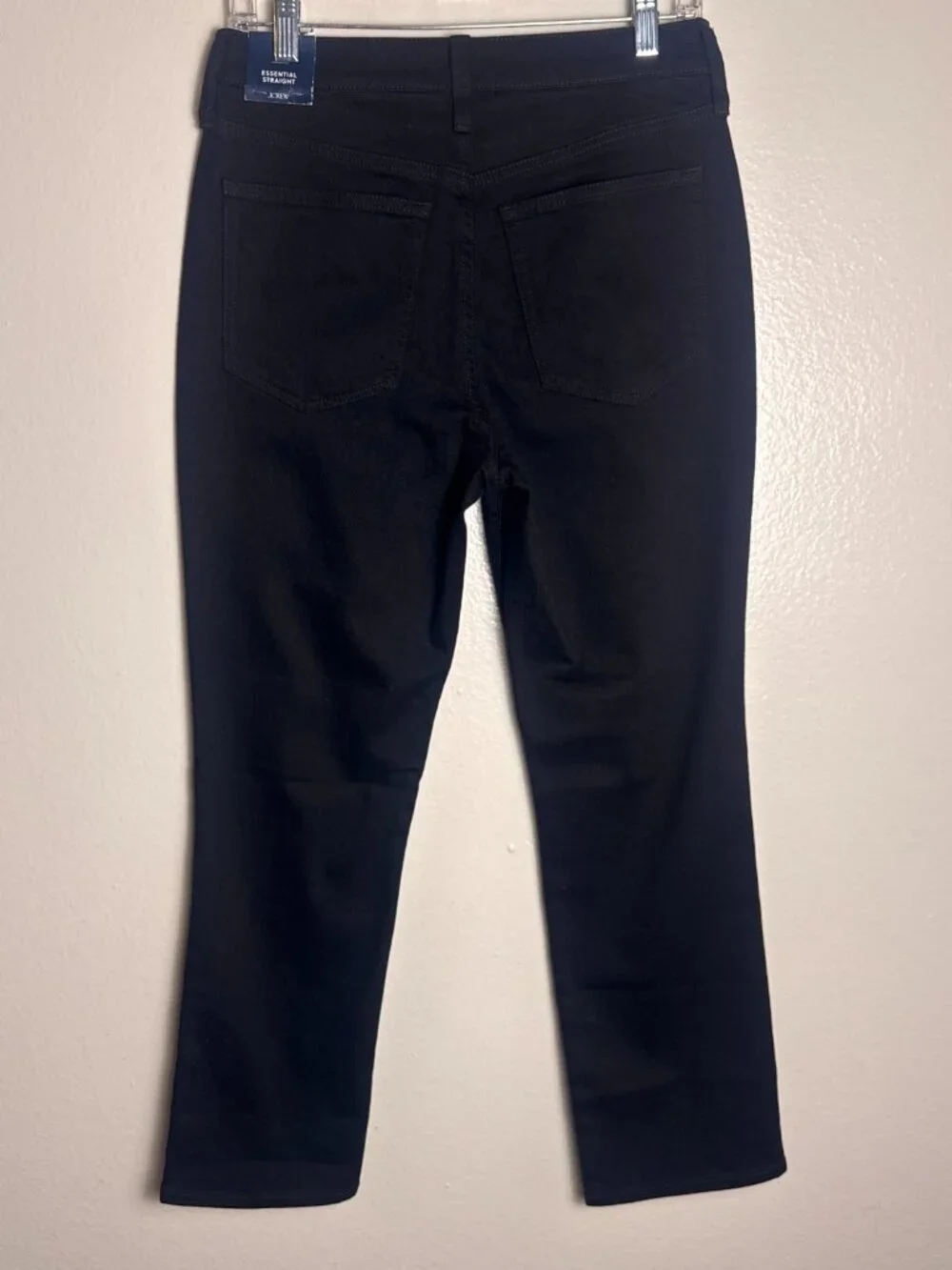 J.Crew High-Rise Straight Leg Jeans in Black